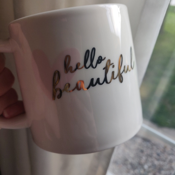 Set of 2 Threshold Hello Beautiful 16 oz  Mugs - Picture 3 of 6